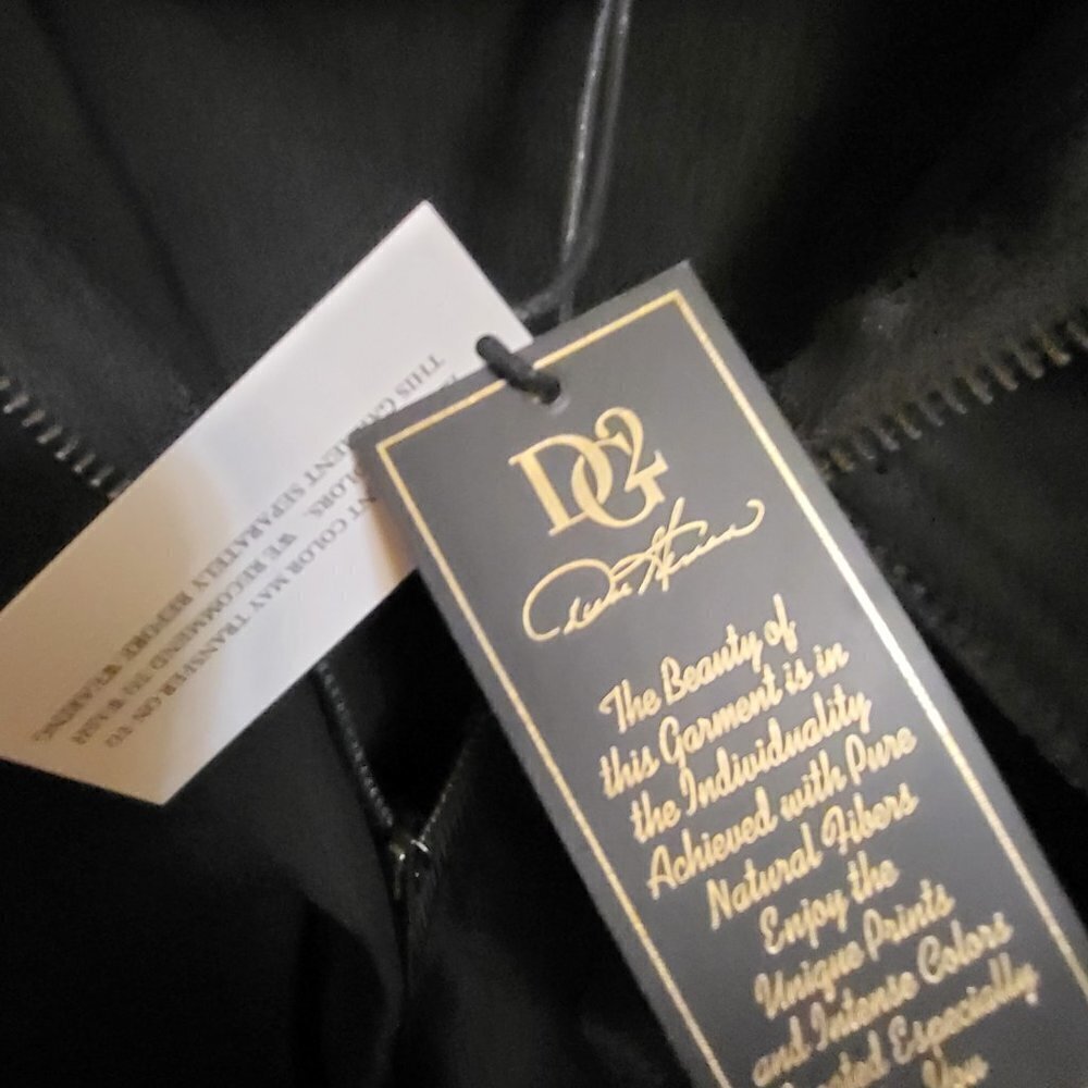 DG2 by Diane Gilman Virtual Stretch Zip-Front Anorak Jacket Black SIZE: SMALLNTW - Picture 8 of 11